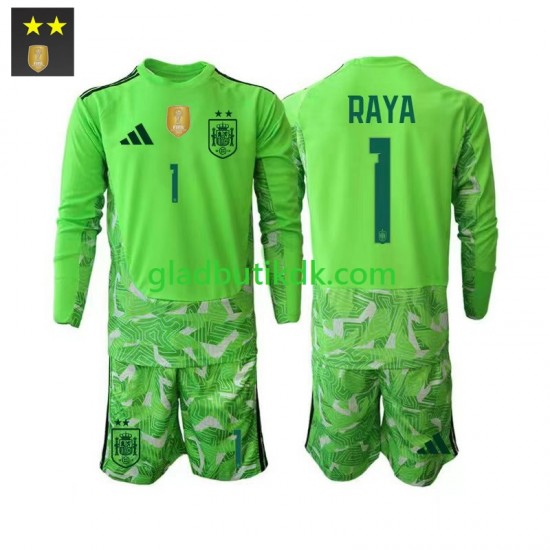 3. Valg Trøje Spanien Målmand David Raya 1 2026-2027 L/Æ Børn(+Shorts)