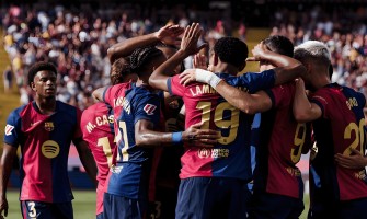 FC Barcelona gik ind i finalen med en samlet score på 5-4