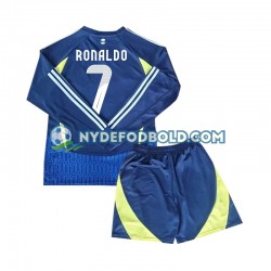 Udebane Trøje Al-Nassr Cristiano Ronaldo 7 2024-2025 L/Æ Børn(+Shorts)