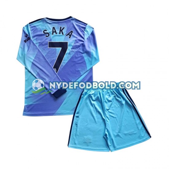 3. Valg Trøje Arsenal Saka 7 2024-2025 L/Æ Børn(+Shorts)