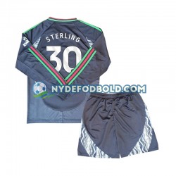 Udebane Trøje Arsenal Sterling 30 2024-2025 L/Æ Børn(+Shorts)