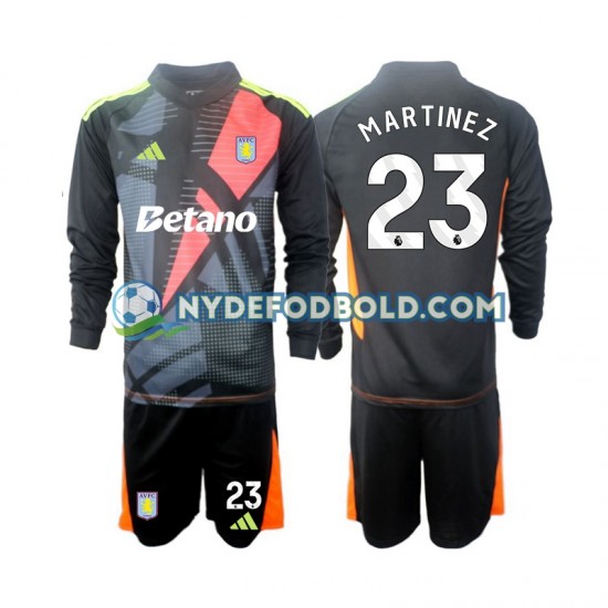 Udebane Trøje Aston Villa Målmand Emiliano Martinez 23 2024-2025 L/Æ Børn(+Shorts)
