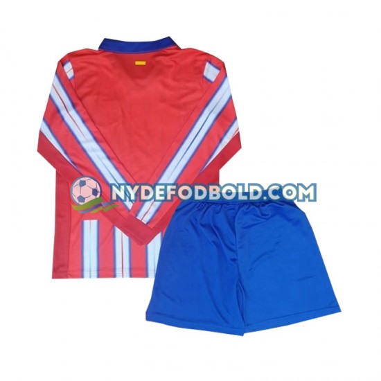Hjemmebane Trøje Atlético Madrid 2024-2025 L/Æ Børn(+Shorts)