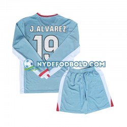 Udebane Trøje Atlético Madrid Julian Alvarez 19 2024-2025 L/Æ Børn(+Shorts)