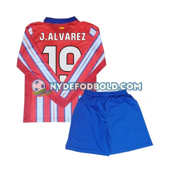 Hjemmebane Trøje Atlético Madrid Julian Alvarez 19 2024-2025 L/Æ Børn(+Shorts)