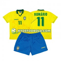 Hjemmebane Trøje Brasilien Romario 11 Retro 1994 K/Æ Børn(+Shorts)