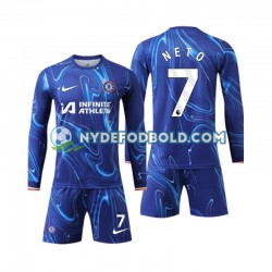Hjemmebane Trøje Chelsea Neto 7 2024-2025 L/Æ Børn(+Shorts)