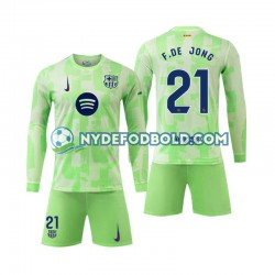 3. Valg Trøje FC Barcelona F DE JONG 21 2024-2025 L/Æ Børn(+Shorts)