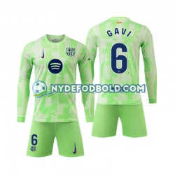 3. Valg Trøje FC Barcelona Gavi 6 2024-2025 L/Æ Børn(+Shorts)