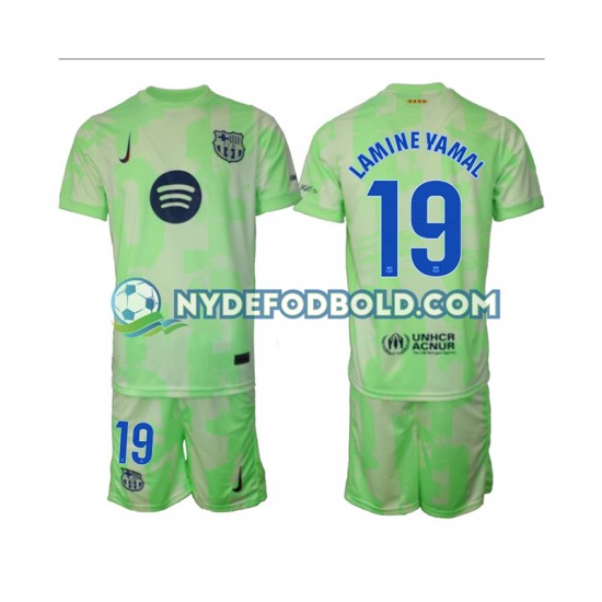 3. Valg Trøje FC Barcelona Lamine Yamal 19 2024-2025 K/Æ Børn(+Shorts)