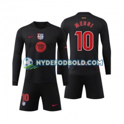 Udebane Trøje FC Barcelona Lionel Mess 10 2024-2025 L/Æ Børn(+Shorts)