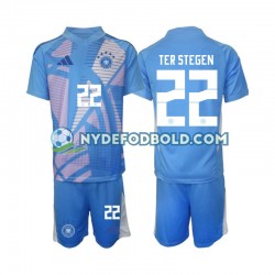 4. Valg Trøje Tyskland Målmand Ter Stegen 22 2024-2025 K/Æ Børn(+Shorts)
