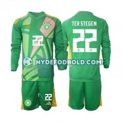 3. Valg Trøje Tyskland Målmand Ter Stegen 22 2024-2025 L/Æ Børn(+Shorts)