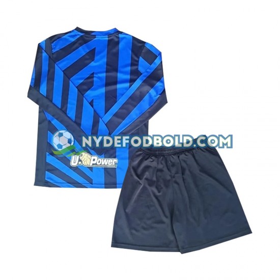 Hjemmebane Trøje Inter Milan 2024-2025 L/Æ Børn(+Shorts)
