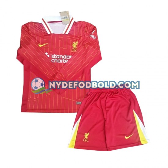 Hjemmebane Trøje Liverpool 2024-2025 L/Æ Børn(+Shorts)