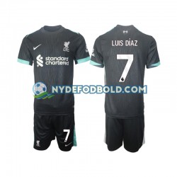 Udebane Trøje Liverpool Luis Diaz 7 2024-2025 K/Æ Børn(+Shorts)