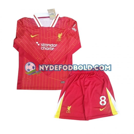 Hjemmebane Trøje Liverpool Szoboszlai 8 2024-2025 L/Æ Børn(+Shorts)