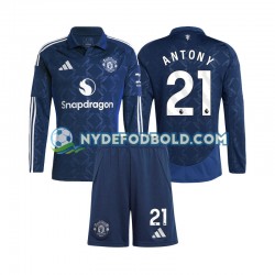 Hjemmebane Trøje Manchester United Antony 21 2024-2025 L/Æ Børn(+Shorts)