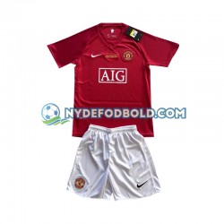 Hjemmebane Trøje Manchester United Champion League 2007 K/Æ Børn(+Shorts)