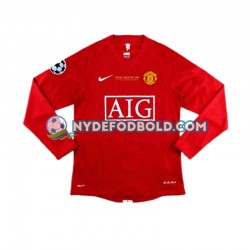 Hjemmebane Trøje Manchester United Cristiano Ronaldo 7 Champion League Retro 2007 L/Æ Mænd