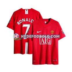 Hjemmebane Trøje Manchester United Cristiano Ronaldo 7 Champion League Retro 2007 K/Æ Mænd