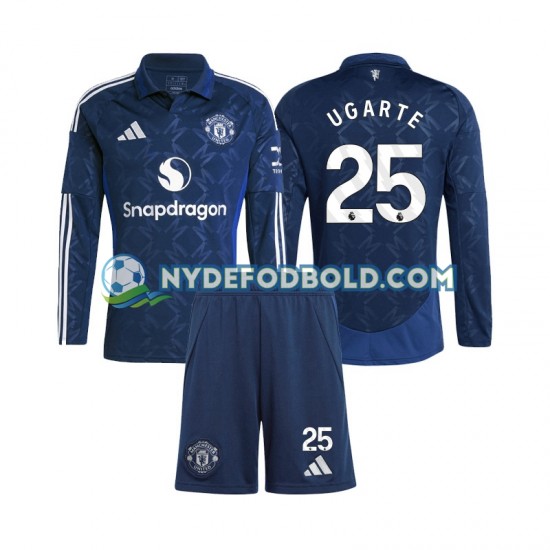 Udebane Trøje Manchester United Manuel Ugarte 25 2024-2025 L/Æ Børn(+Shorts)