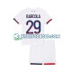 Udebane Trøje Paris Saint-Germain Bradley Barcola 29 2024-2025 K/Æ Børn(+Shorts)