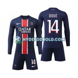 Hjemmebane Trøje Paris Saint-Germain D Doue 14 2024-2025 L/Æ Børn(+Shorts)