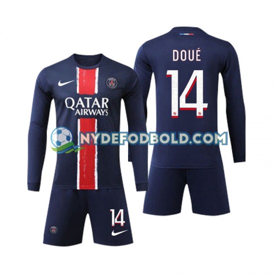 Hjemmebane Trøje Paris Saint-Germain D Doue 14 2024-2025 L/Æ Børn(+Shorts)