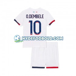 Udebane Trøje Paris Saint-Germain Ousmane Dembele 10 2024-2025 K/Æ Børn(+Shorts)