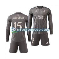 3. Valg Trøje Real Madrid Arda Guler 15 2024-2025 L/Æ Børn(+Shorts)