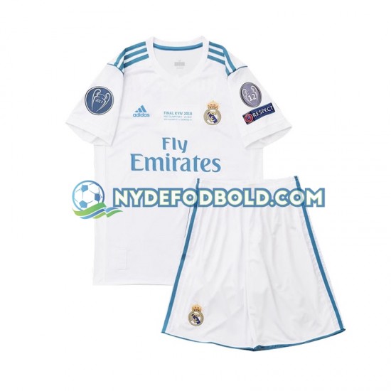 Hjemmebane Trøje Real Madrid Retro 2017 K/Æ Børn(+Shorts)