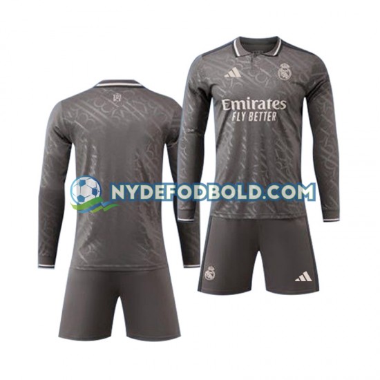 3. Valg Trøje Real Madrid 2024-2025 L/Æ Børn(+Shorts)