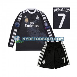 3. Valg Trøje Real Madrid Cristiano Ronaldo 7 Retro 2014 L/Æ Børn(+Shorts)