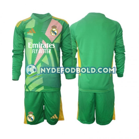 3. Valg Trøje Real Madrid Målmand 2024-2025 L/Æ Børn(+Shorts)