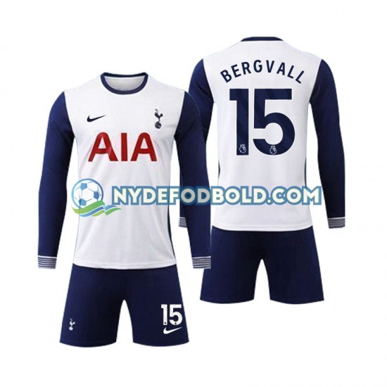 Hjemmebane Trøje Tottenham Spurs Bergvall 15 2024-2025 L/Æ Børn(+Shorts)