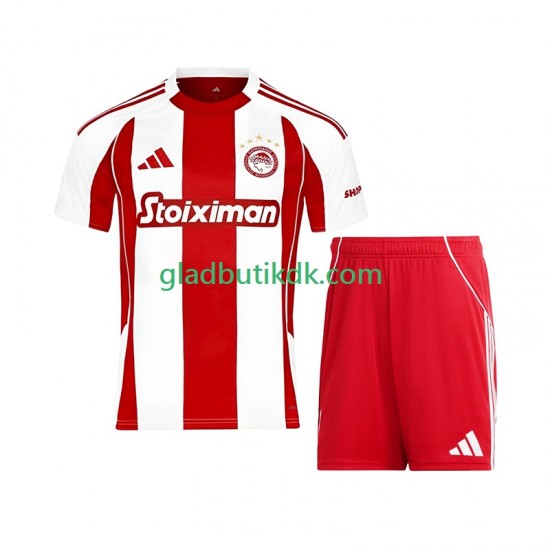 Hjemmebane Trøje Olympiacos 2025-2026 K/Æ Børn(+Shorts)