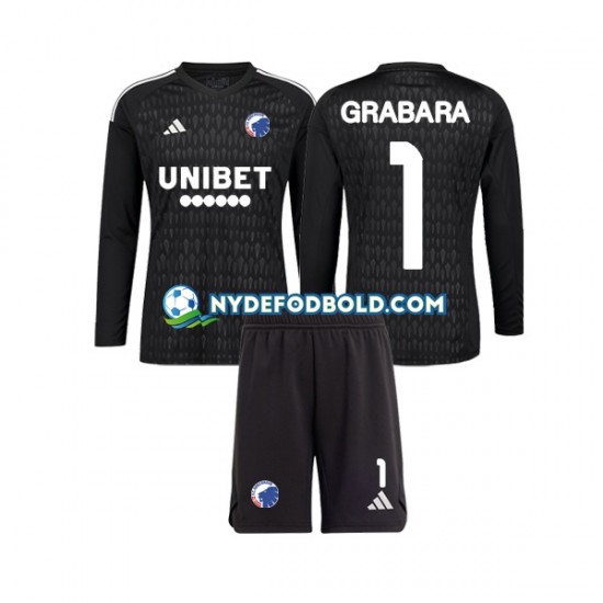 Udebane Trøje FC København Målmand GRABARA 1 2023-2024 L/Æ Børn(+Shorts)