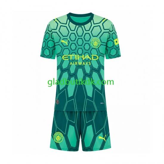 Hjemmebane Trøje Manchester City Målmand 2026-2027 K/Æ Børn(+Shorts)