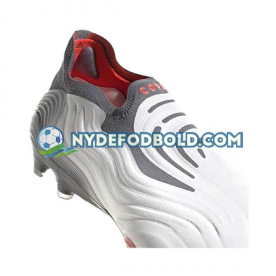 Rød Grå Hvid Fodboldstøvler Adidas COPA SENSE FG White Gnist
