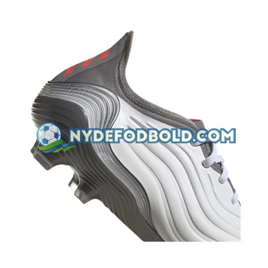 Rød Grå Hvid Fodboldstøvler Adidas COPA SENSE.1 FG White Gnist