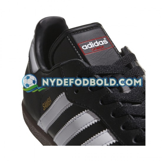 Hvid Sort Fodboldstøvler Adidas Classic Samba Hallenschuh Leder