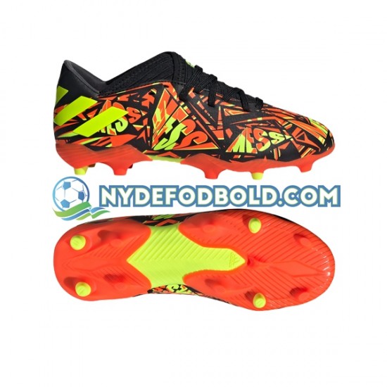 Orange Gul Sort Fodboldstøvler Adidas Nemeziz Messi.3 FG J
