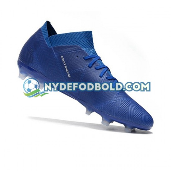 Blå Hvid Fodboldstøvler Adidas Nemeziz8.1 FG