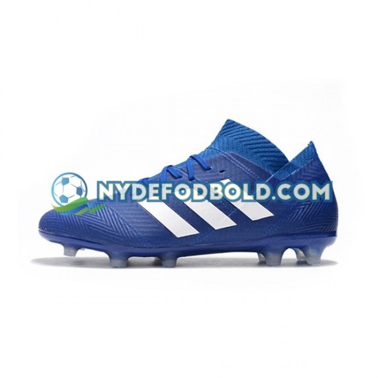 Blå Hvid Fodboldstøvler Adidas Nemeziz8.1 FG