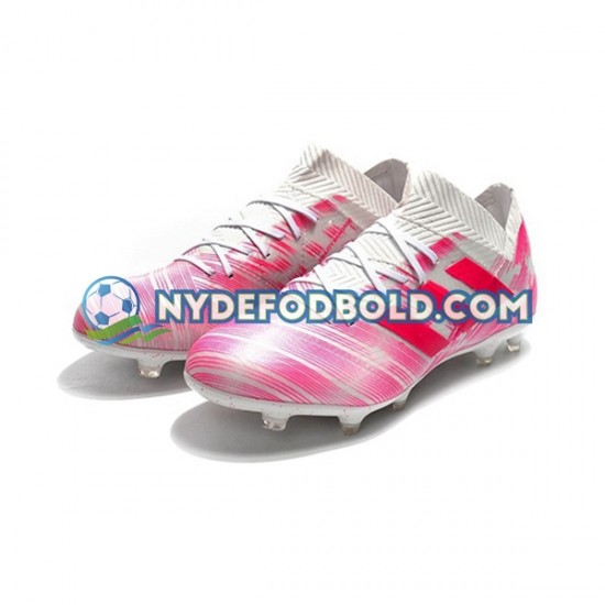 Lyserød Hvid Fodboldstøvler Adidas Nemeziz8.1 FG