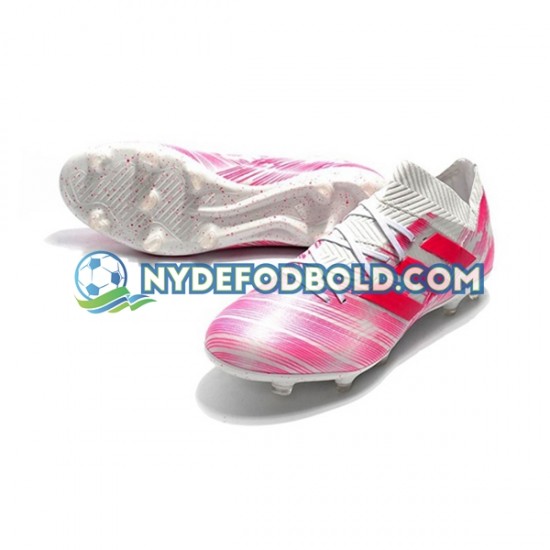 Lyserød Hvid Fodboldstøvler Adidas Nemeziz8.1 FG