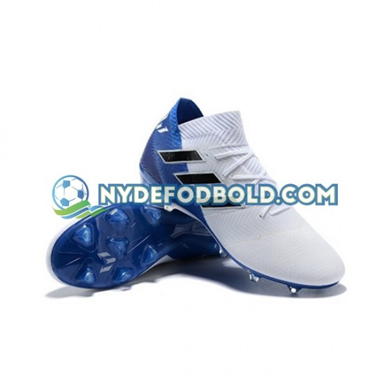 Blå Hvid Fodboldstøvler Adidas Nemeziz8.1 FG