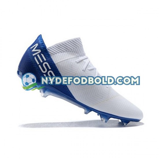 Blå Hvid Fodboldstøvler Adidas Nemeziz8.1 FG