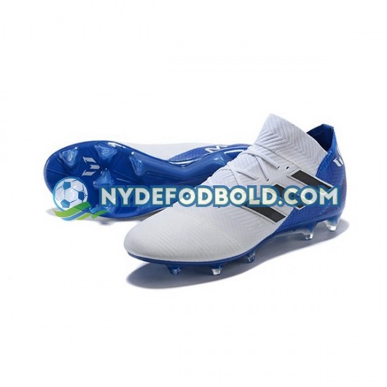 Blå Hvid Fodboldstøvler Adidas Nemeziz8.1 FG